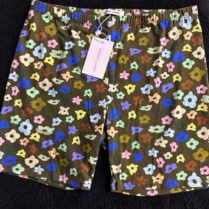 Sandy Liang Jojo bike shorts Stickers print size S NWT